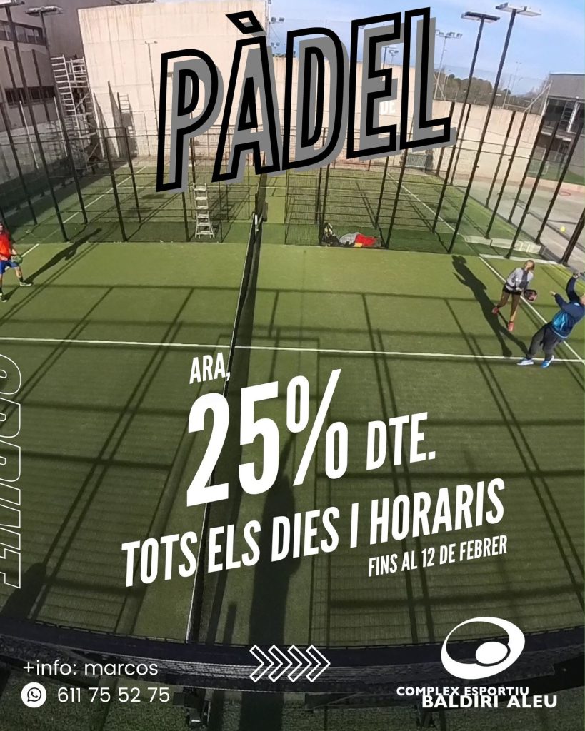 Descuentos de padel en Sant Boi de Llobregat